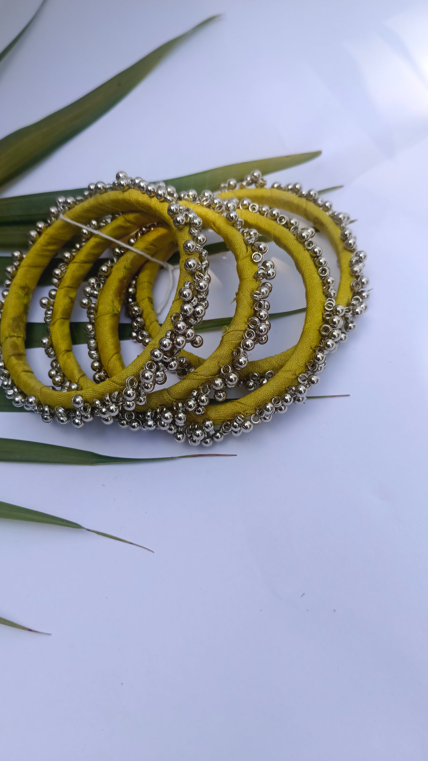 Fabric Bangle | Handmade and Upcycled || Ghungroo Bangle set of 4