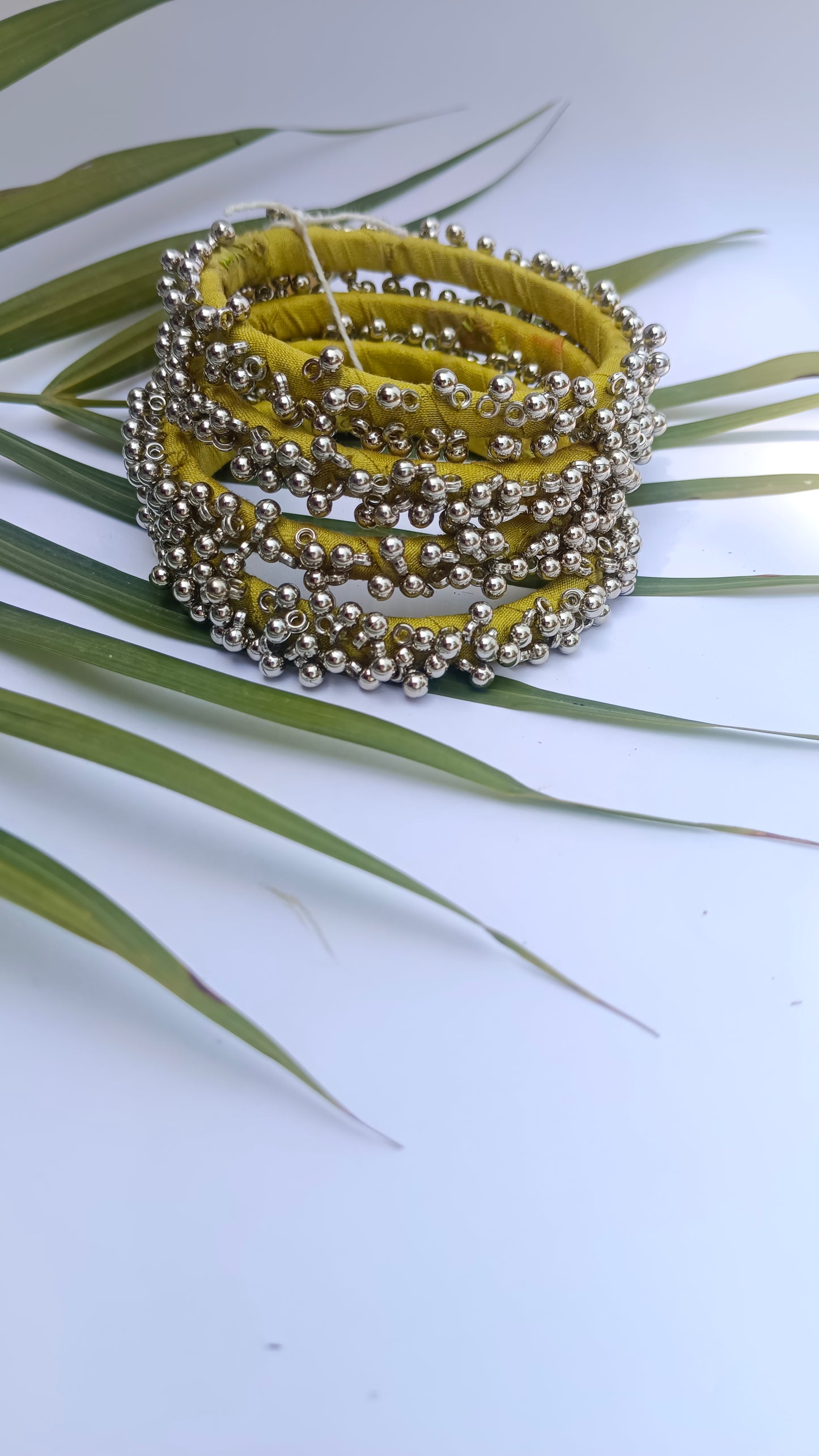 Fabric Bangle | Handmade and Upcycled || Ghungroo Bangle set of 4