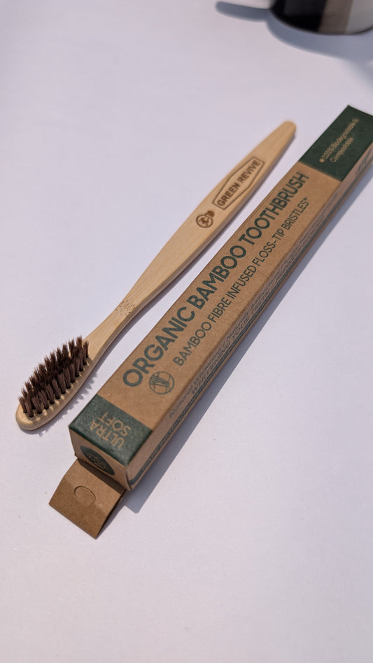 Green Reviver's Bamboo Toothbrush for Sensitive Teeth