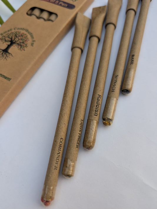 Plantable Seed Paper Pen | Eco-Friendly Recycled Paper Pen - Sustainable Writing Tool