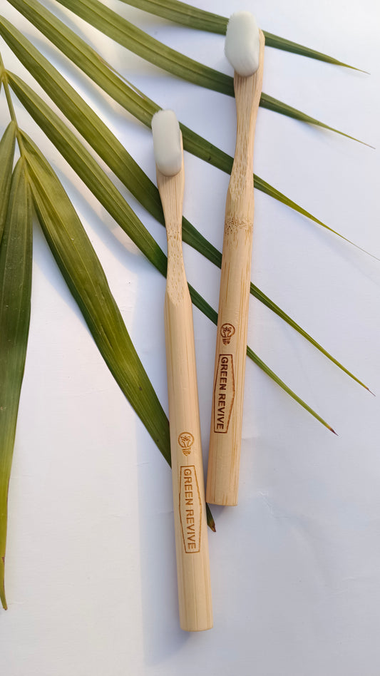 Premium Bamboo Toothbrush For Sensitive Teeth |Nano Bristles | extra soft
