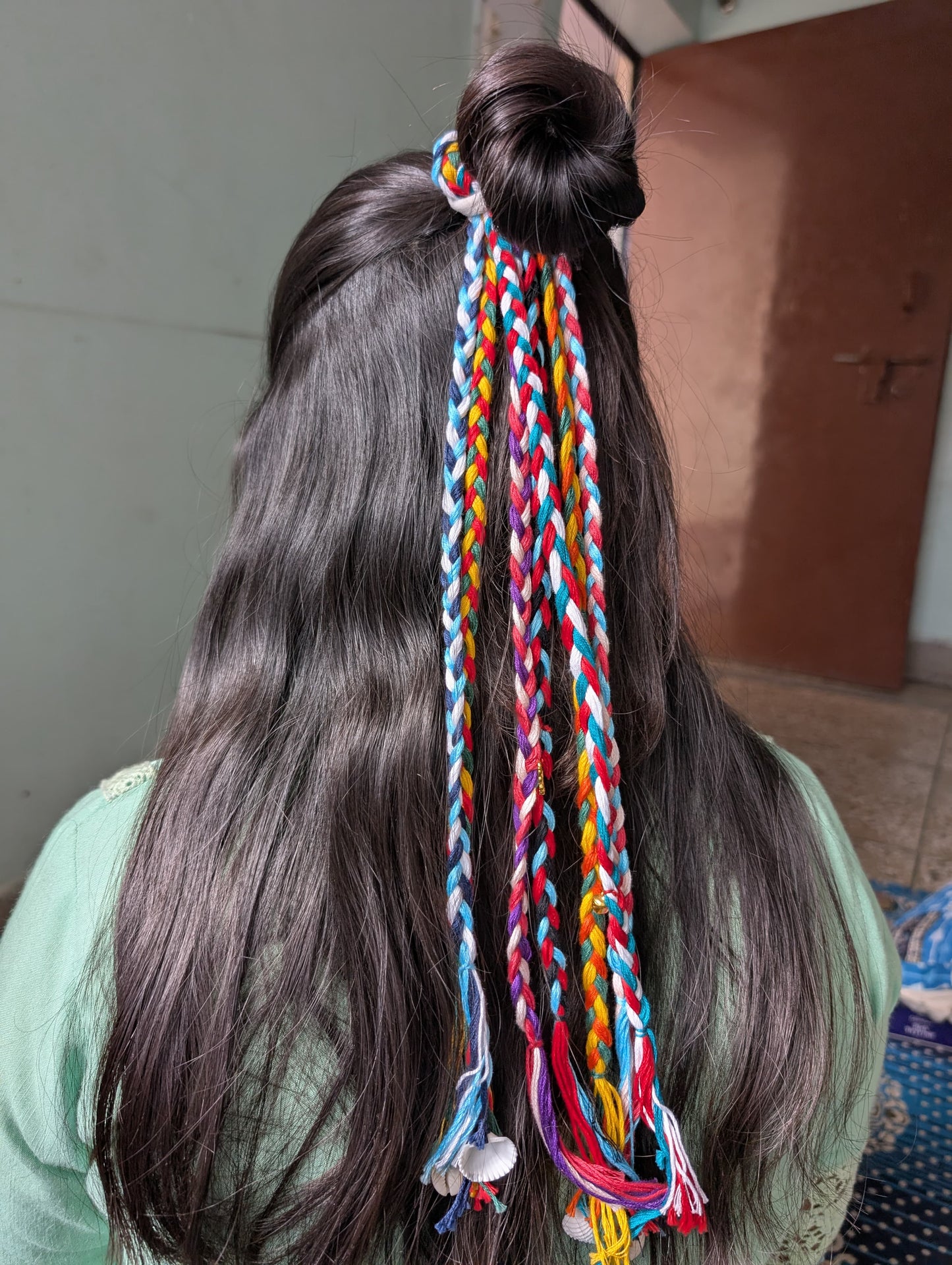 Multicolor Hair Braids